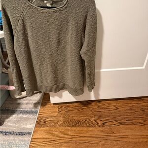 L.L. Bean Women's Olive Crew Neck Sweater